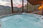 Hot Tub with mountain views